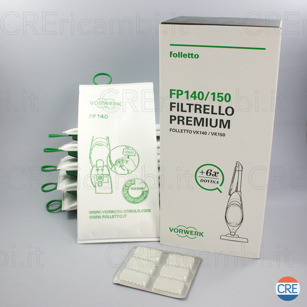 Acquista online Filtrelli Premium x 6 + Profumi Dovina - VK140 / VK150