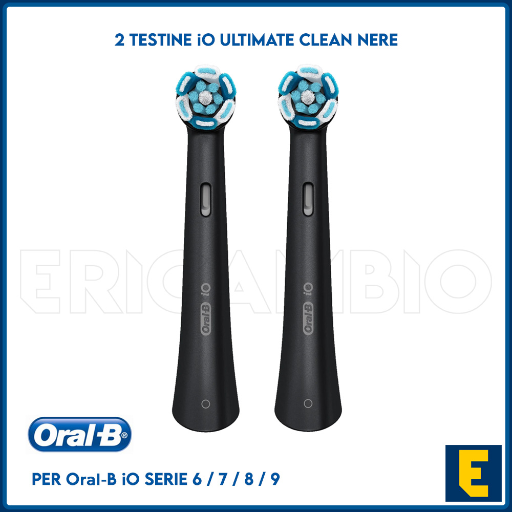 Acquista online 2 Testine di Ricambio iO Ultimate Clean Nero - 3753 / 3758