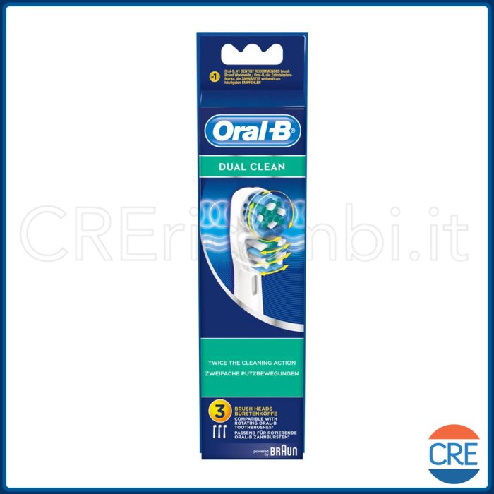 Acquista online EB417 - 3 Testine Dual Clean Oral-B